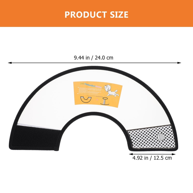 Beavorty 2-piece neck protection collar for dogs and cats made of PP material, scratch-resistant and protective for the recovery phase after surgery or injuries