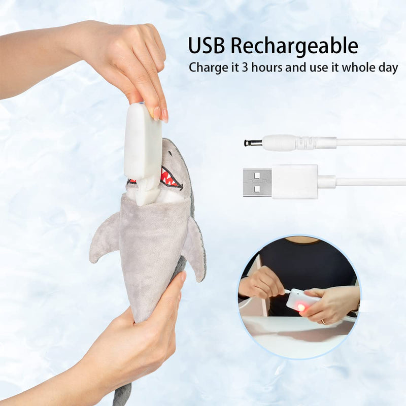 Interactive Dog Toys,Flopping Fish Dog Toys for Large/Medium/Small Dogs,Squeaky Plush Dog/Puppy Toys,Touch Activated Interactive Shark Dog Toy - PawsPlanet Australia