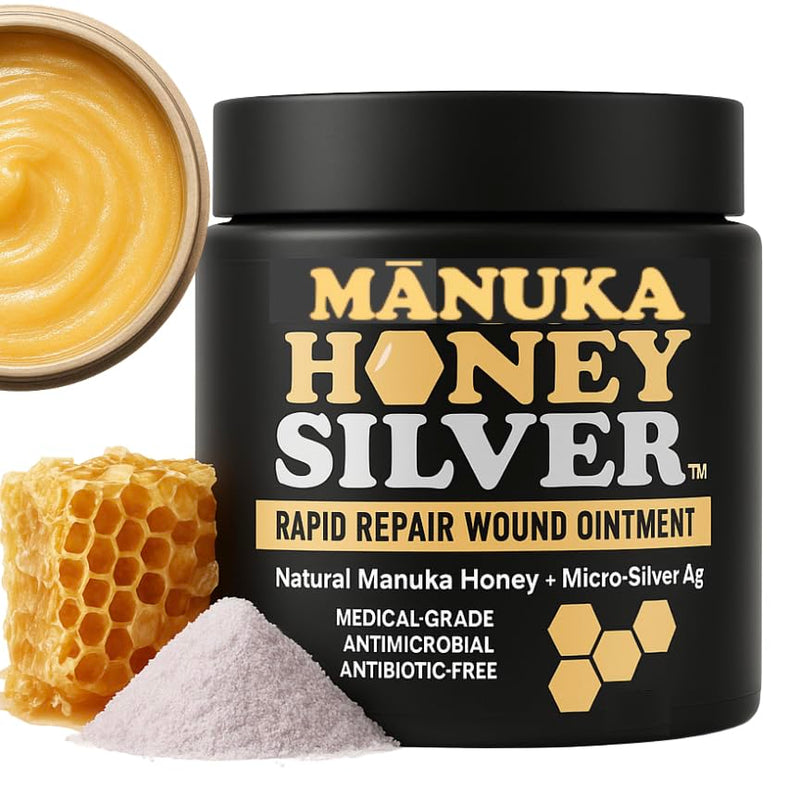 Well-Being Manuka Honey Silver Rapid Wound Repair Ointment For Dogs, Cats and Horses Superior Healing Qualities For Rapid Repair Of Cuts, Surgical Inscisions, Abrasions Prevents Infection 2 Ounce