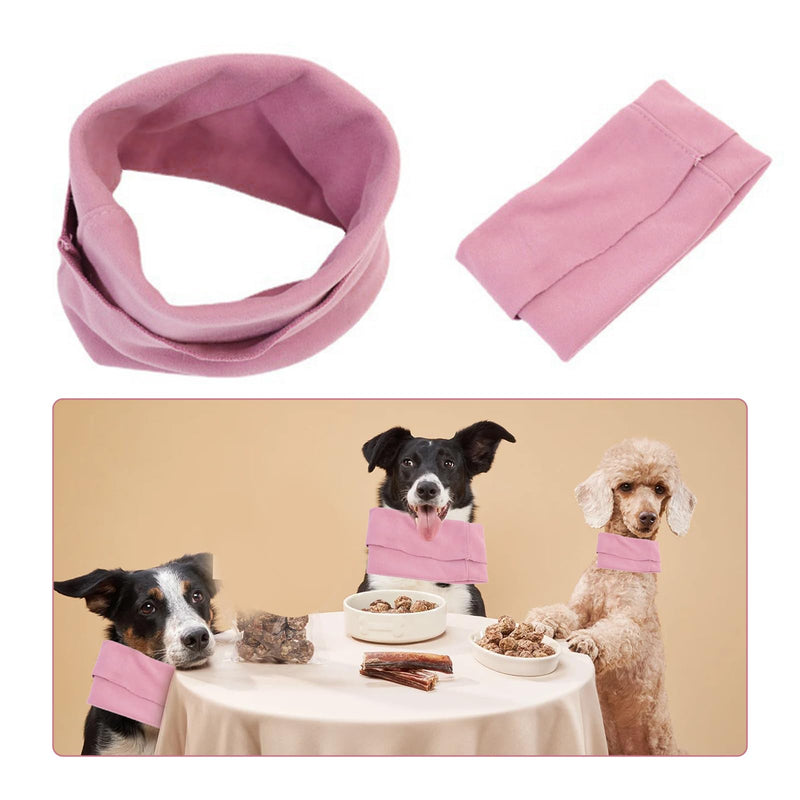 Pink Calming Hood for Pets – Adjustable Grooming Snood for Travel & Vet Visits, Soft Hoodie Ear Protector, Earmuffs Headband for Cats and Small Animals