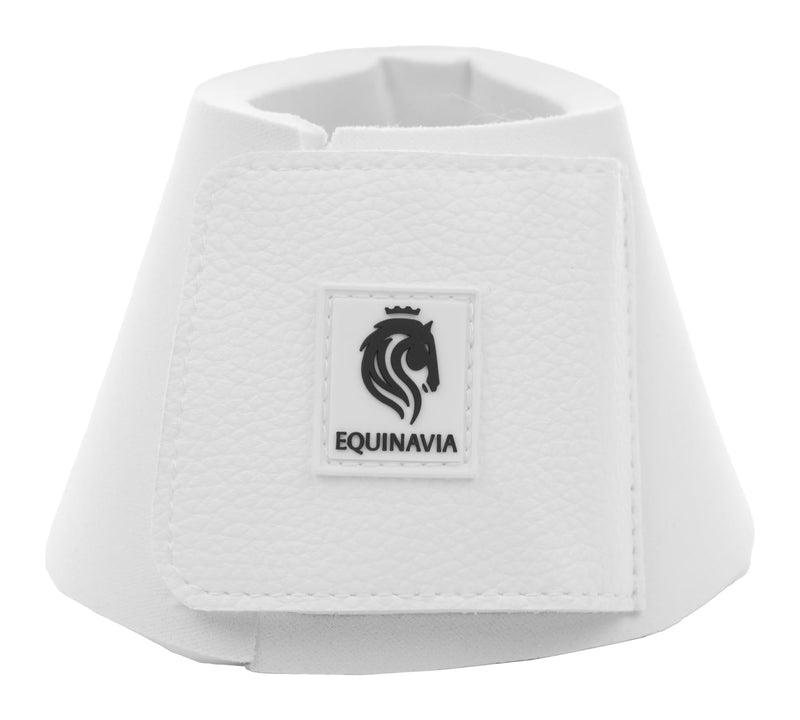Equinavia Toki Bell Boots for Horses | Neoprene Overreach Boots - White - XXL