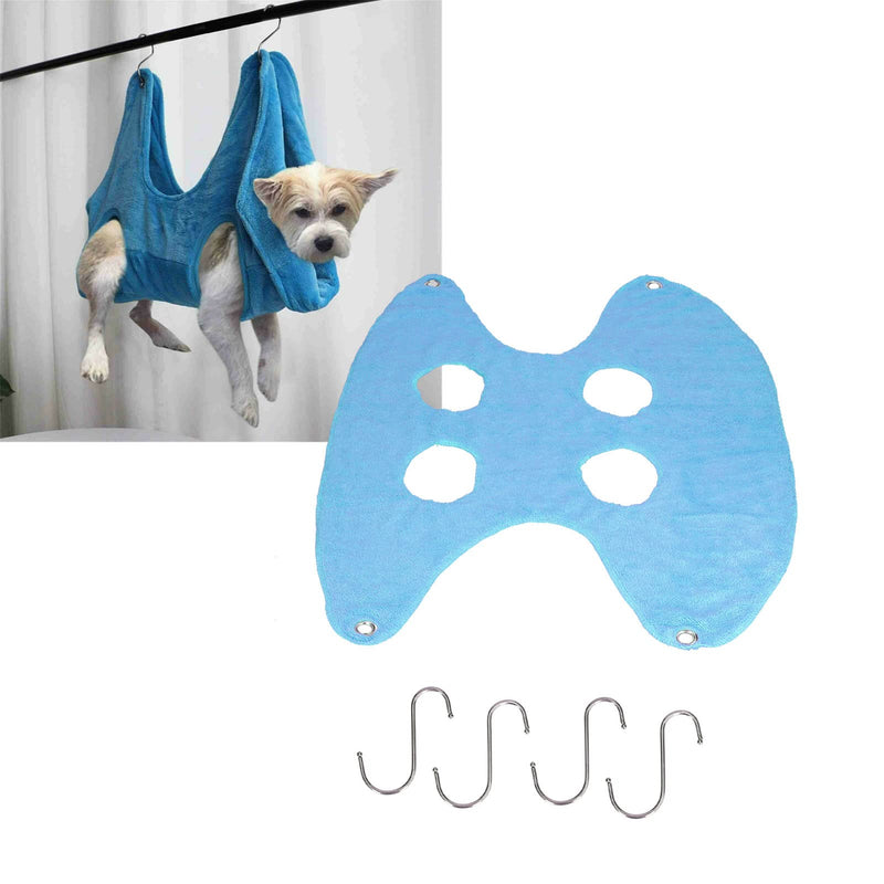 Dog Grooming Hammock, Multifunctional Dog Nail Clipping Harness for Washing for Bathing(S Code, Blue) - PawsPlanet Australia