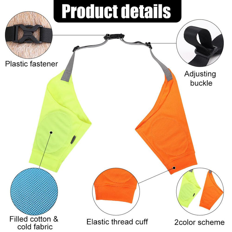 DONGKER Dog Elbow Protector,Dog Front Leg Braces Recovery Sleeve, Pet Knee Brace Wounds for Medium Large Dogs Beige L