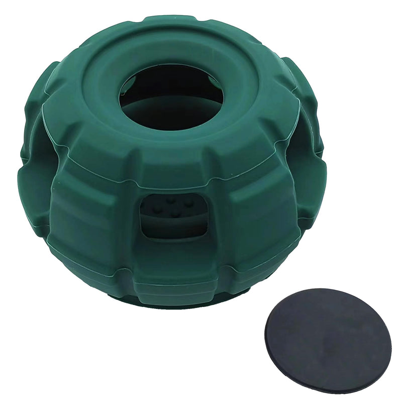 Ysnzaq Toy for Dogs, Edible Grade Silicone Material with Safe, Easy to Clean, Fillable Dog Food Chew Toys, Dark Green（2nd Generation） - PawsPlanet Australia