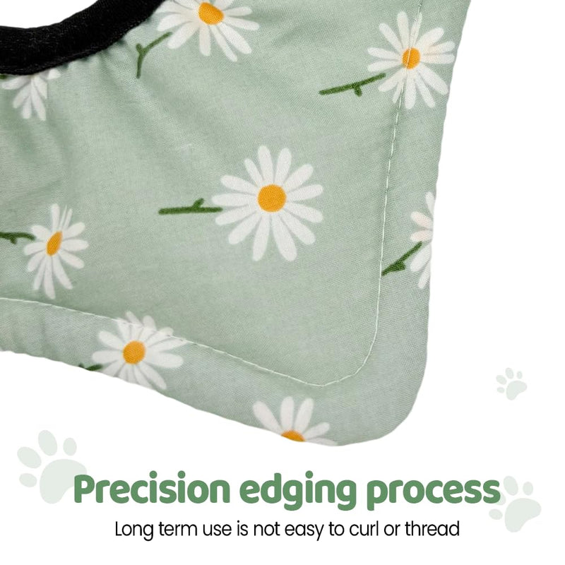 Cat collar, soft Elizabethan-style neck collar, anti-lick protective collar for small and medium-sized cats and dogs, green, size S