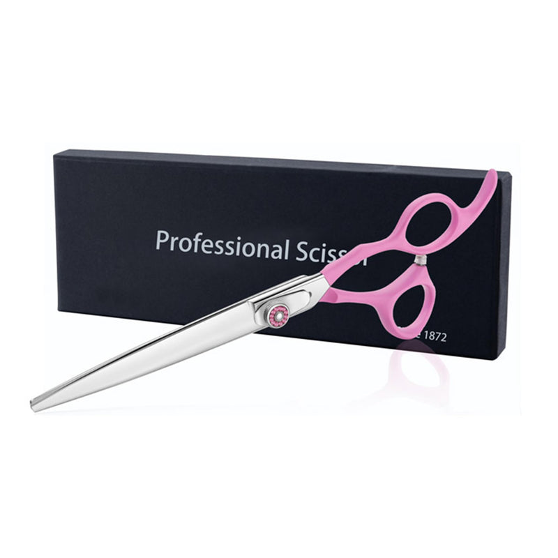 7" Dog Grooming Scissors for Grooming Face and Paws Safety Shears Trimming Cutting Shears for Dog Cat Pet Grooming Pink 7" Cutter - PawsPlanet Australia