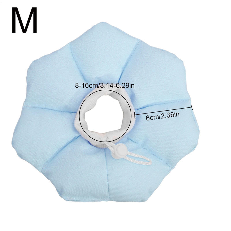 Cat Cone 'Adjustable Protective Collar | Waterproof, Soft Recovery Protection, Anti-Lick Injury Protection, Comfortable Safety Device for Kittens, Puppies, Dogs, Rabbits, Blue