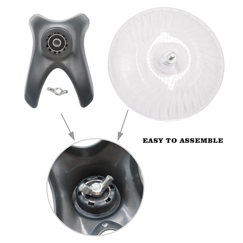 Hermit Crab Toys, Hamster Wheel, Hermit Crab Accessories, Hermit Crab Climbing Toys, Hermit Crab Accessories for Tank, Hermit Crab Supplies, Running Wheel Toys Suitable for Hermit Crab, Hamster, Rat Black Small - PawsPlanet Australia