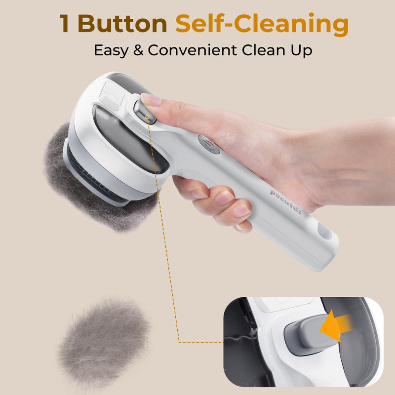 Pecute Steam Cat Brush, Self-Cleaning Cat Steam Brush with 2 Water Spray Modes, Large Capacity Tank, Dog Brush for Shedding Massaging Grooming, Cool Mist Only White - PawsPlanet Australia