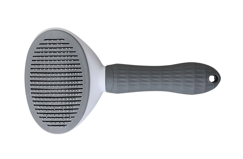 Pet Grooming Brush For Cats & Dogs Self-Cleaning Slicker Brush Hair Removal Comb Gentle De-shedding Grooming Tool - PawsPlanet Australia
