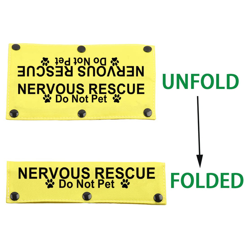 JXGZSO Nervous Dot Not Approach Nervous Do Not Pet Leash Dog Sleeve Shy Rescue Leash Wrap Nervous Shy Dog Gift (N Rescue Do N P DLS) N RESCUE Do N P DLS - PawsPlanet Australia