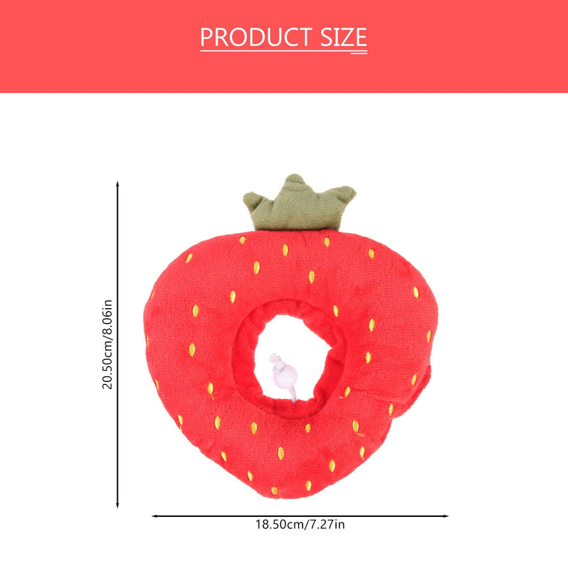 SOLUSTRE Soft Lint Recovery Collar in Fruit Shape, Pet Collar with Scratch-Resistant Function, Prevents Licking and Scratching for Cats During Recovery