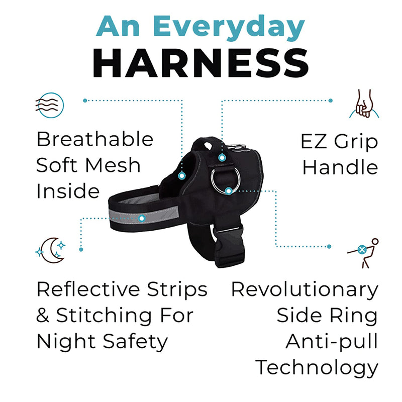 Joyride Harness for Small, Medium, Large Dogs, No-Pull Pet Harness with 3 Side Rings for Leash Placement, Adjustable Soft-Padded Vest for Training, Walking, Running, No-Choke with Easy On-Off Technology S Fall Plaid - PawsPlanet Australia