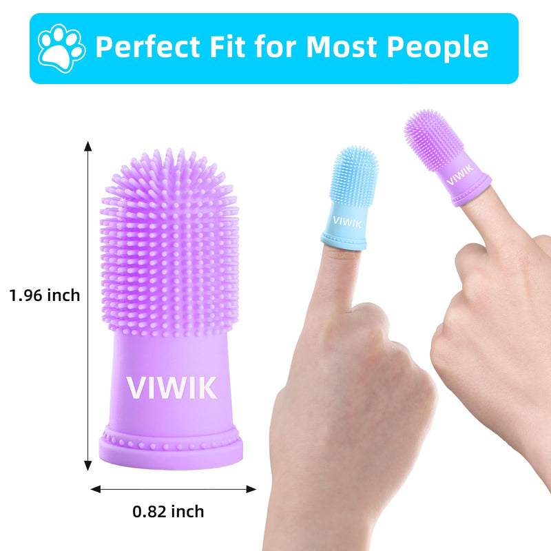 4Pack Dog Toothbrush Dog Tooth Brushing Kit, Cat Finger Toothbrush for Dogs Small Breed, Medium Large Dogs, Puppy Toothbrush for Dog Teeth Cleaning & Dental Care, Pet Finger Toothbrush Kit 1 Count (Pack of 4) - PawsPlanet Australia