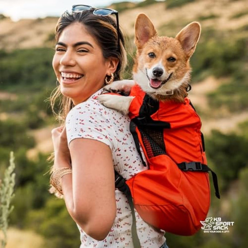 K9 Sport Sack Trainer - X-Small, Iron Gate - Ideal for Dogs with 9-12” Back Length - Backpack-Style Training Carrier - Meant for Quick, Non-Strenuous Activities Extra Small - PawsPlanet Australia