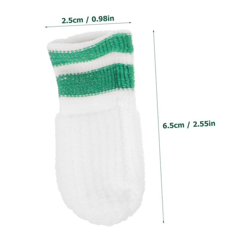 Abaodam Pack of 6 Dog Cat Finger Toothbrushes Nylon Soft Gentle Mouth Cleaning Pet Dental Care Finger Cover for Finger Sizes Against Bad Breath