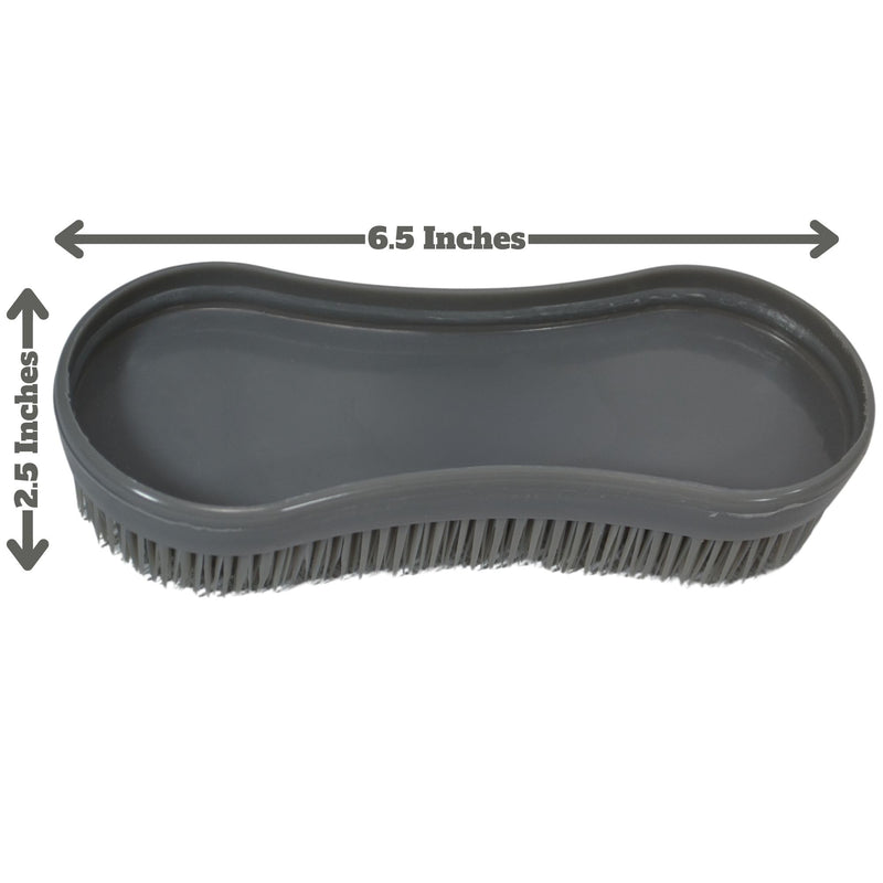 Intrepid International Magic Horse Brush Horse Grooming Kit w/Durable Plastic Britsles, Horse Brushes for Grooming, Grey - PawsPlanet Australia