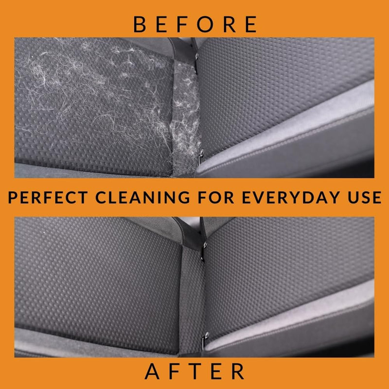 Pet Hair Detailer for Car & Home- Pet Hair Remover for Interior Car Detailing Kit- Triangle Cat & Dog Hair Removal Tool- Car Cleaning Kit- Washable Pet Hair Removal Tool for Couch, Furniture, Carpet Black - PawsPlanet Australia