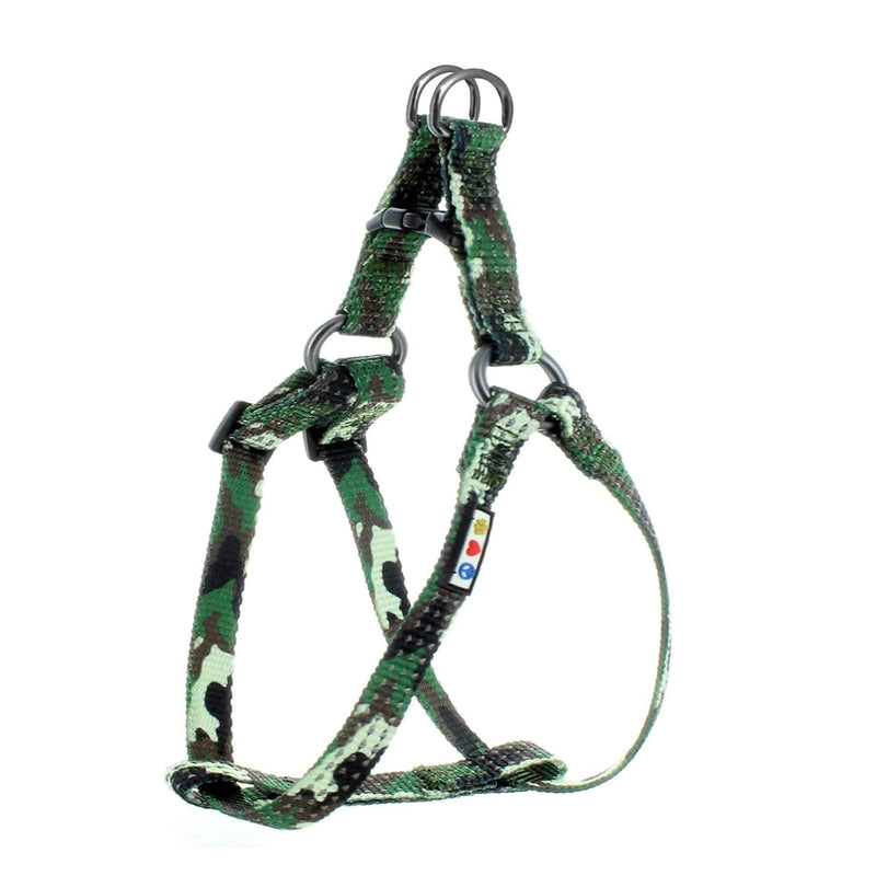 Pawtitas Value Bundle Set | Medium Reflective Dog Harness + Medium Reflective Dog Collar + Medium Reflective Dog Leash – Green Camo Set - PawsPlanet Australia