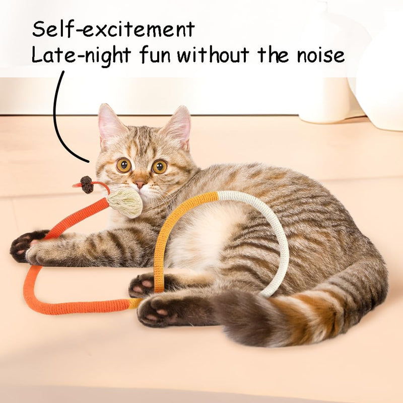PAZ'S GIFT Cat Toys, Cat chew Toy,Cat Kick Toys, Cat Rope Toys for Indoor Cat Interaction Cat and Kitten Teething Chew Toys for Aggressive Chewing Teeth Cleaning Cat Dental Toys 3 Pack Mixed Colors - PawsPlanet Australia