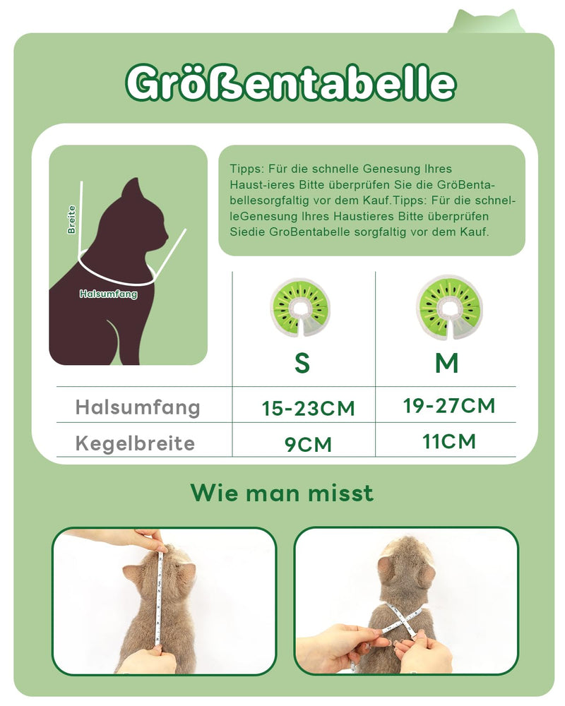 Supet Cat Collar, Adjustable Collar Cat Collar, Recovery Collar, Soft Collar Cone After Surgery and Injuries for Puppies, Small Dogs and Cats