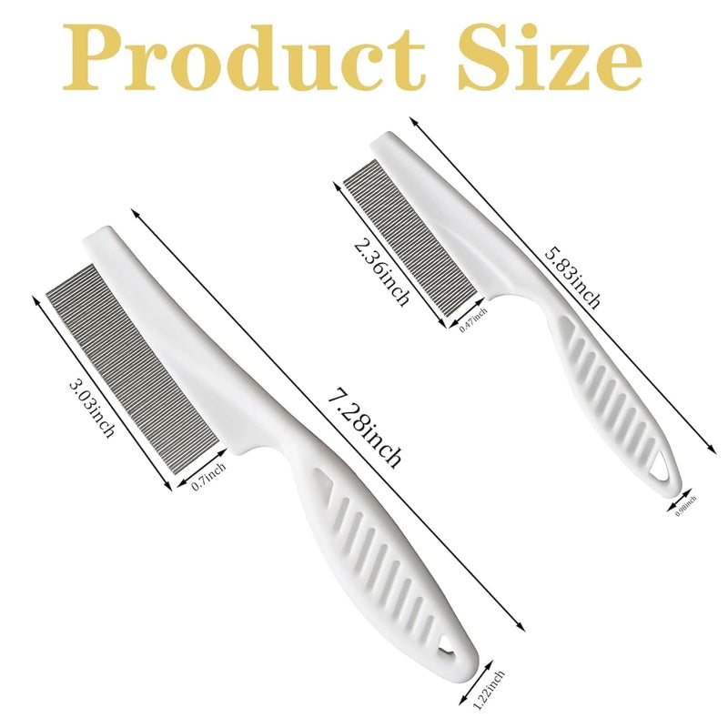 Multifunctional Pet Comb, Tear Stain Removal Comb, Pet Grooming Brush Fine Tooth Stainless Grooming Kit for Small Dogs Puppies