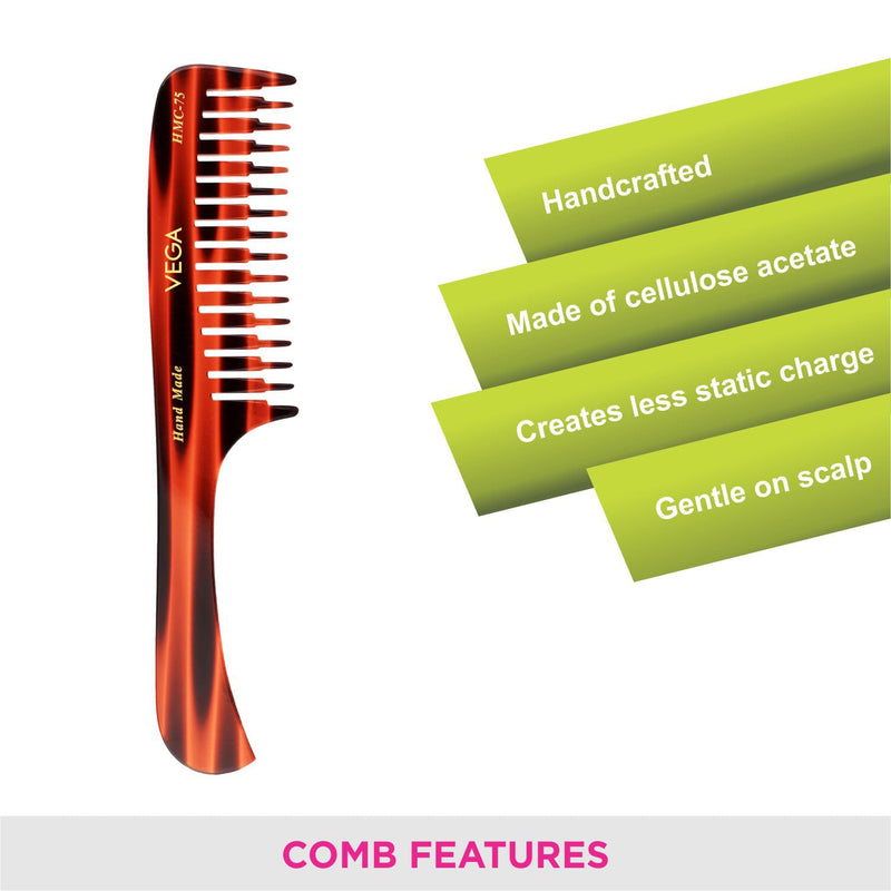 Vega Handmade Comb - Step Grooming HMC-75 1 Pcs - PawsPlanet Australia