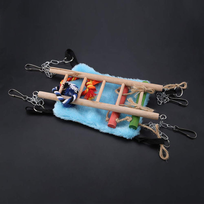 Pet Climbing Rope Net, Bird Climbing Rope Ladder Small Animal Ferret Parrot Rat Bird Swing Rope Hanging Net Cage Pets Swing Bed Toy for Birds Rats Hamster Small Animal Habitat Decor - PawsPlanet Australia