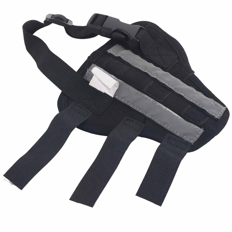 Naroote Dog Brace Hind Leg, Dog Knee Brace Dog Leg Braces For Back Leg Puppy Rear Leg Protector Stable Support Knee Pads For Surgery Recovery, Black (XXS)