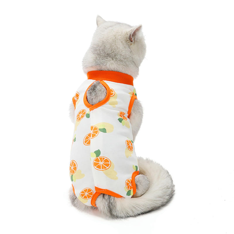 Haofy Cat Recovery Suit, Cotton Fabric, Prevents Licking, Breathable Design, XL Size for Post-Surgery Recovery and Wound Care, Keeps Pets Pleasantly Cool, Easy to Wear
