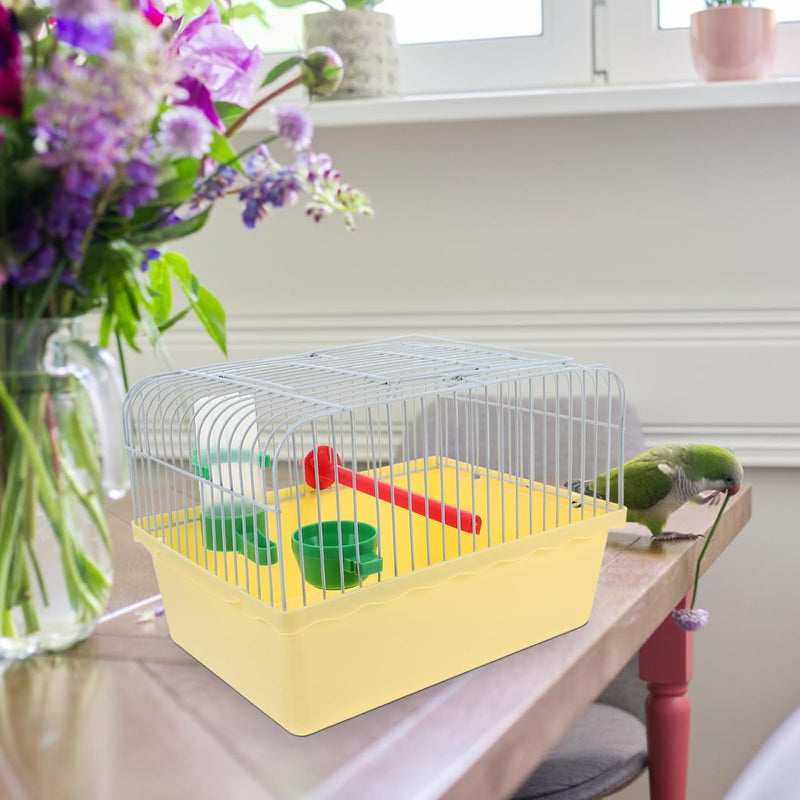 Garneck Small Bird Travel Cage: Portable Parakeet Carrier with Food and Water Box 9.2 Inch Animals Cage for Cockatiels Parrot - Easy to Carry for Short Trip, Daily Outing - PawsPlanet Australia