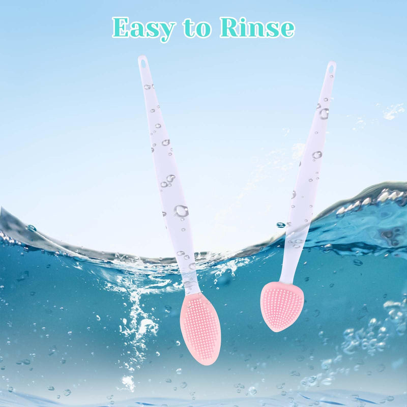 4Pcs Cat Acne Chin Treatment, Cat Acne Brush Set, Black Seed Exfoliating Brush, Dual Sided Silicone Cat Brush, for Cats Chin Acne and Blackhead Exfoliation Pink - PawsPlanet Australia