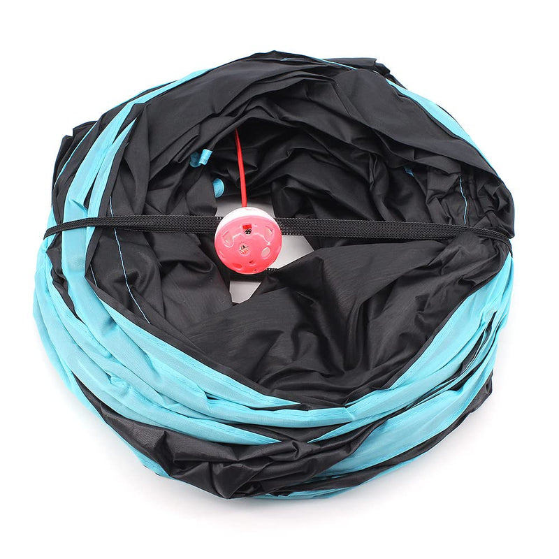 Bemodst S-Type Cat Tunnel, 2 Way/3 Way/4 Way/5 Way Collapsible S-Shape Small Animal Tubes Kitty Tunnels Interactive Maze House Toy with Storage Bag for Kitten Puppy Rabbit Guinea Pig … 5-Way - PawsPlanet Australia