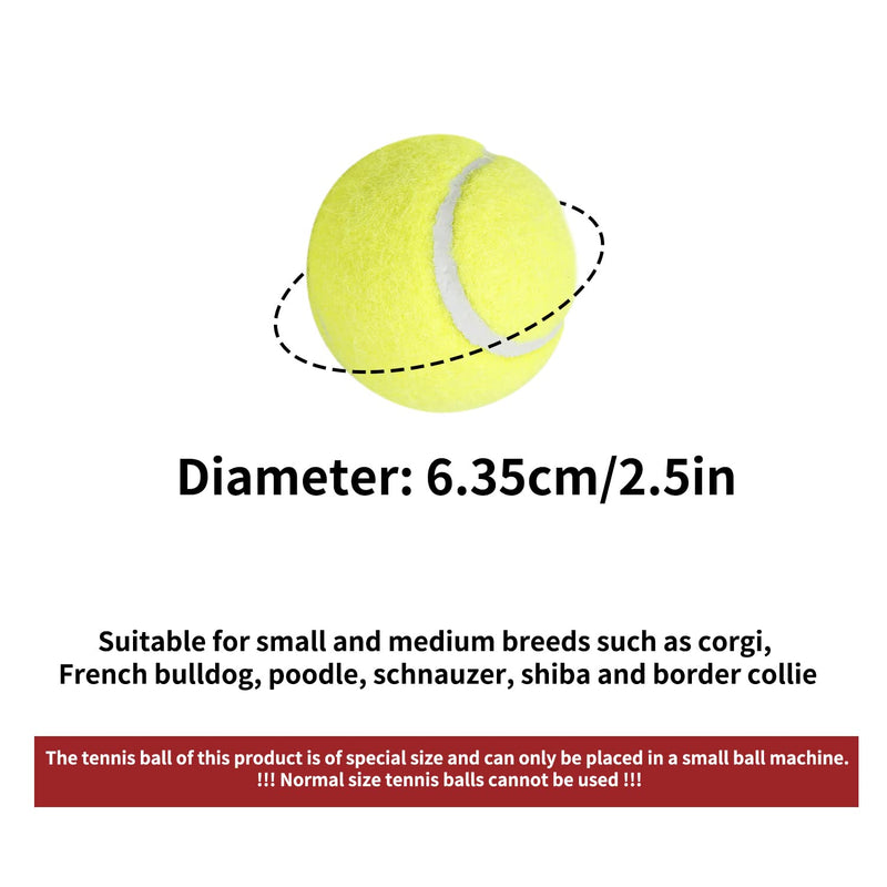 ALL FOR PAWS Ball Launcher Dog Ball Pet Throwing Toy Mini Tennis Balls for Dogs (Mini Ball 2.5 inch) 2.5 inch *6 - PawsPlanet Australia