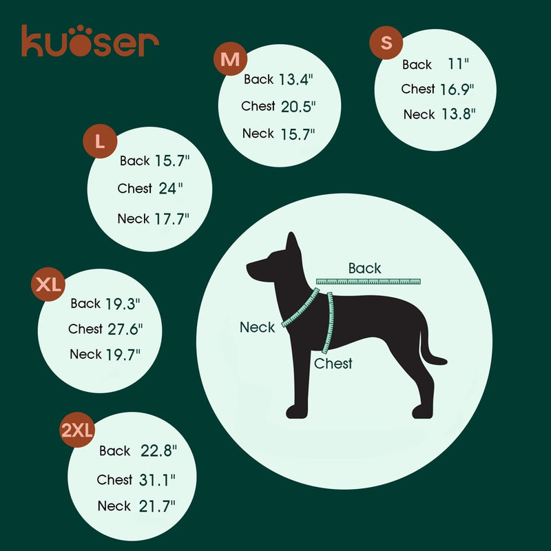 Kuoser Dog Cooling Vest Harness, Small Puppy Cooler Jacket with Adjustable Buckle for Outdoor Beach, Hiking, Training Blue S S (Chest Girth:16.9'')
