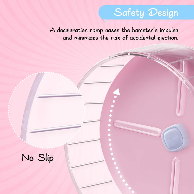 Hamster Wheel, Silent Hamster Wheel, 7.5 inch Durable Mice Running Wheel Height Adjustable, Quiet Hamster Wheel Hamster Toys for Hamsters, Gerbil, Hedgehog, and Other Small Pets - PawsPlanet Australia