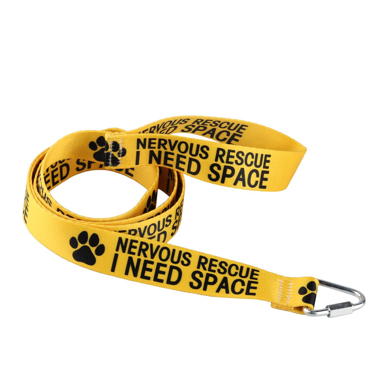 Funny Dog Leash Dog Nervous Rescue Space Leash Walking Training Dog Leashes Dog Owner Pet Lover Gift (Nervous Rescue-YE) Nervous Rescue-YE - PawsPlanet Australia