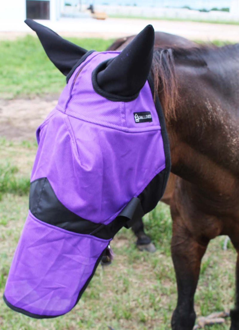 CHALLENGER Equine Horse Light Weight FlyMask Nose Summer Spring Airflow Mesh 73250