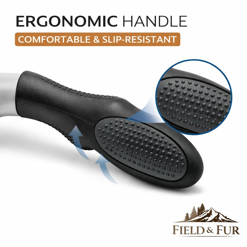Field & Fur Dog Deshedding Tool, Undercoat Brush for Dogs & Cats, Removes Loose Fur, One-Click Release, Heavy Shedding Grooming Tool for Goldendoodles, Long Hair & Double Coats - PawsPlanet Australia