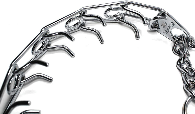 Herm Sprenger Prong Dog Training Collar with Quick Release Buckle Ultra-Plus Chrome Plated Steel Pet Pinch Collar No-Pull Collar for Dogs Anti Pull Training Collar Made in Germany 4mm x 25in XL