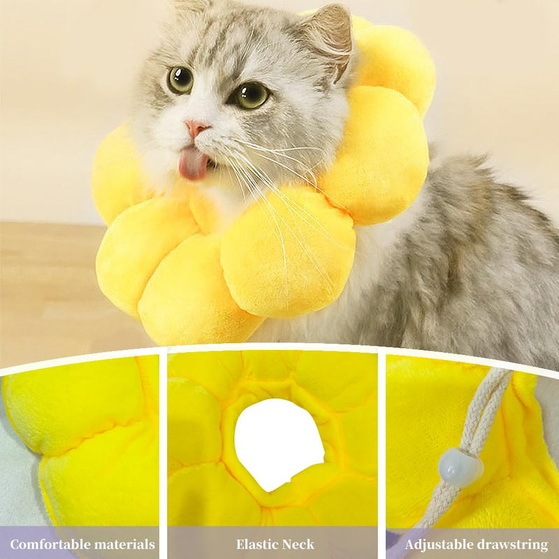 Anti-Stain Adjustable Soft Cat Safety Collar - Neck 8-25cm