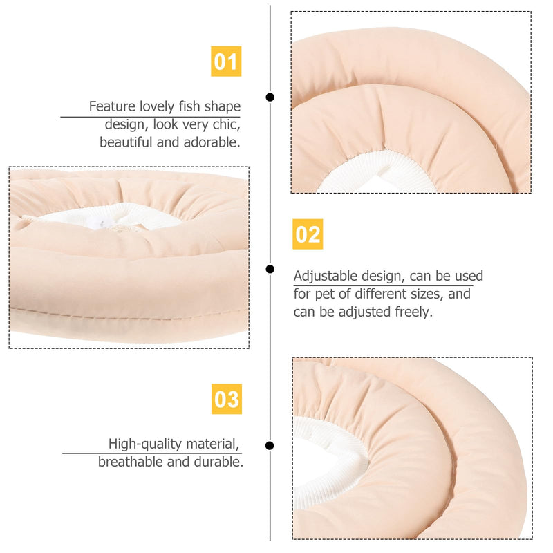 Pet protective collar made of waterproof fabric with PP cotton. Quick-drying and hair-friendly for cats and kittens after surgery.