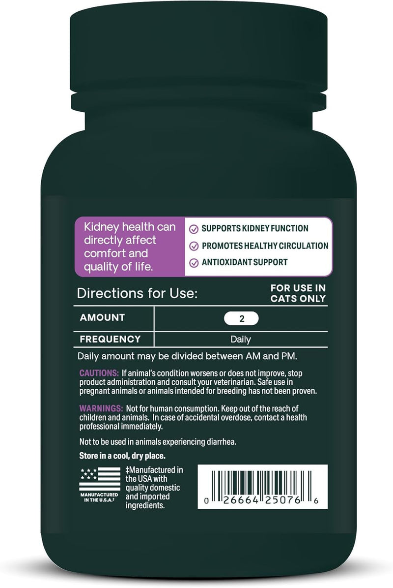 VetriScience Laboratories - Renal Essentials, Kidney Health Support for Cats, 60 Chewable Tablets - PawsPlanet Australia