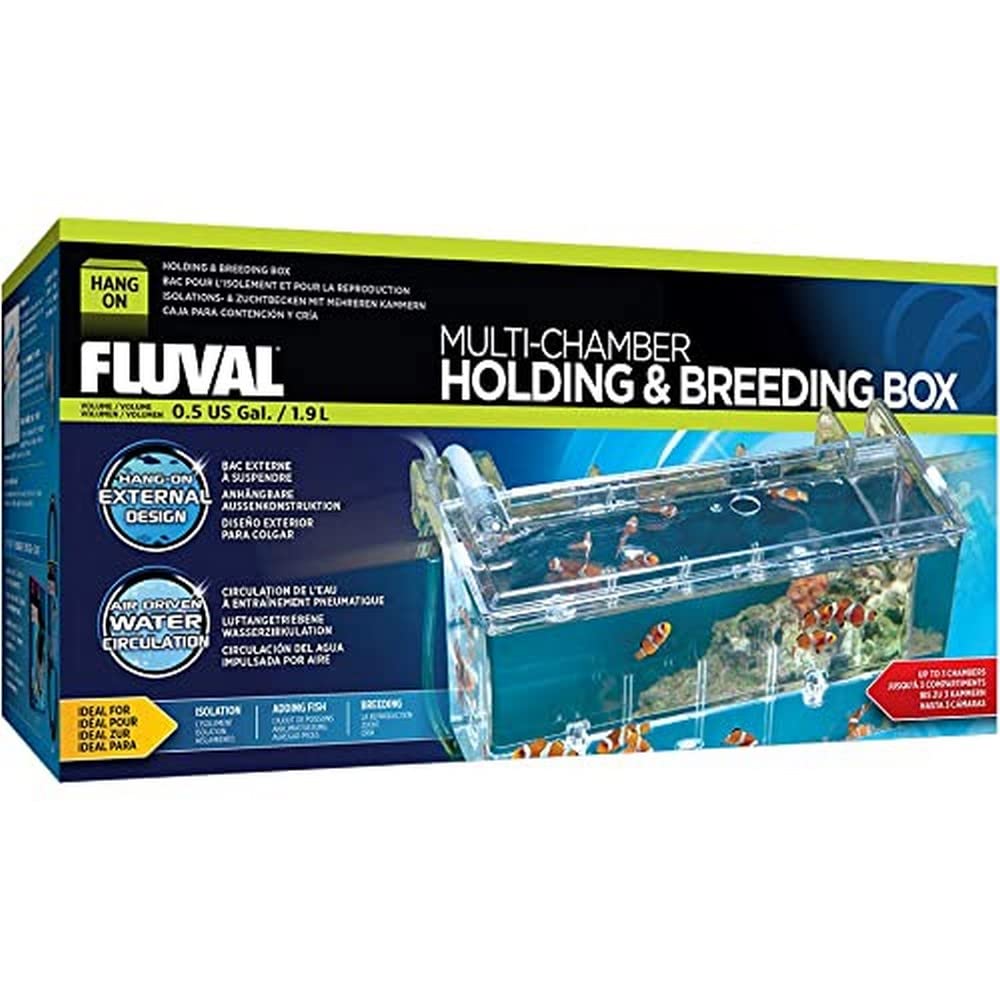 Fluval Multi-Chamber Holding and Breeding Box, Large – Up To 3 Separate Housing Compartments Standard Packaging