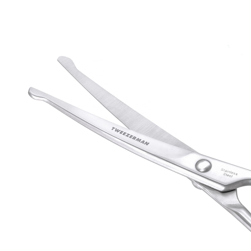 Tweezerman 7" Pet Grooming Scissors with Safety Round Tips, Professional Curved Grooming Shears for Dogs and Cats 7" Shears - PawsPlanet Australia