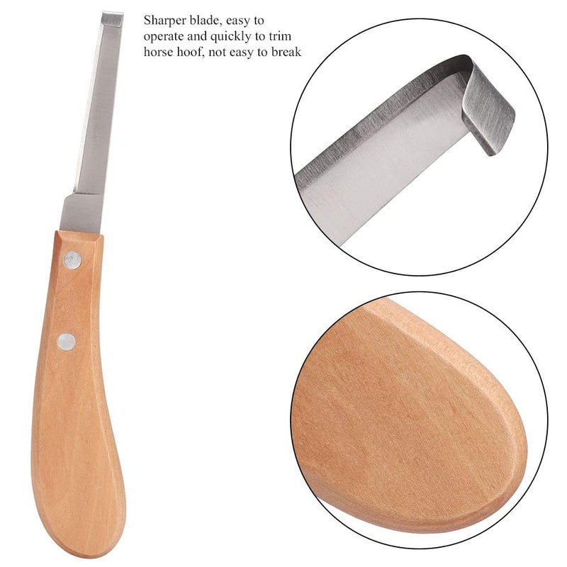 Straight Cutting Tools Shape Hoof Trimming Knife, Carbon Steel Hoof Knife for Horses, Goats, Cattle (Straight Right Hand)