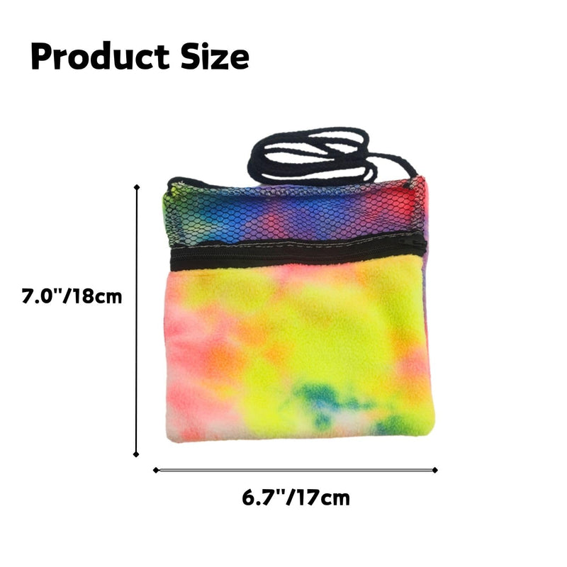 2 Pcs Sugar Glider Bonding Pouch Soft Sleeping Bag with Breathable Mesh Shoulder Strap Portable Small Animal Carrier for Hamsters Gerbils Hedgehogs Marmosets Squirrels (2 Pack) 2 Pack - PawsPlanet Australia