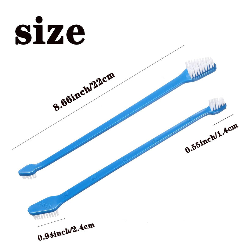 YMCCOOL Dog Toothbrush Set of 8 – Dual Headed Dental Hygiene Brushes for Small to Large Dogs, Easy Teeth Cleaning & Dental Care,Dog Tooth Brushes for Small to Large Dogs, Cats, and Most Pets Dogtooth-brush-8