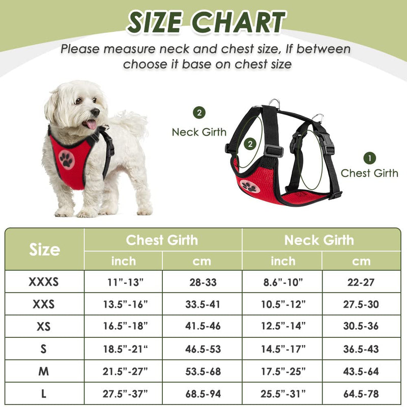SlowTon Dog Seat Belt Harness for Car, Dog Car Harness Adjustable Mesh Breathable & Dog Seatbelt Safety Tether with Elastic Bungee for Small Medium Large Pets(Red, Double Clip, M) B-Red - PawsPlanet Australia