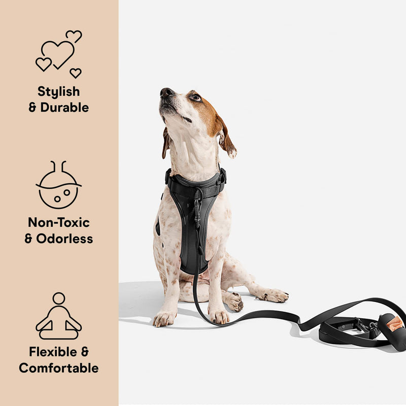 Wild One Dog Harness, The Original No-Pull, Pet Harness with 3 Leash Clips, Adjustable Soft Padded Vest, Comfortable, Stretchy, Size XS, Black Extra Small - PawsPlanet Australia